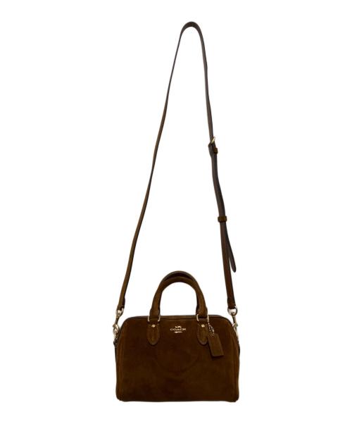 COACH（コーチ）COACH (コーチ) ミニローアンクロスボディバッグ ブラウンの古着・服飾アイテム