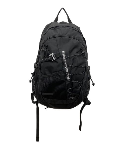 thisisneverthat（ディスイズネバーザット）thisisneverthat (ディスイズネバーザット) SP-Logo Field Backpack ブラックの古着・服飾アイテム