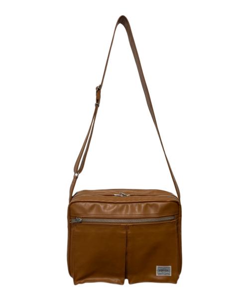 PORTER（ポーター）PORTER (ポーター) FREE STYLE SHOULDER BAG (L) ブラウンの古着・服飾アイテム