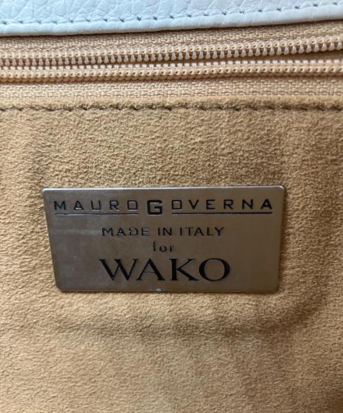 WAKO（ワコー）WAKO (ワコー) MAURO GOVERNA (マウロゴヴェルナ) ショルダーバッグ グレーの古着・服飾アイテム