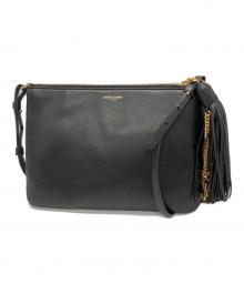 Saint Laurent Paris（サンローランパリ）の古着「タッセル付きショルダーバッグ」｜ブラック