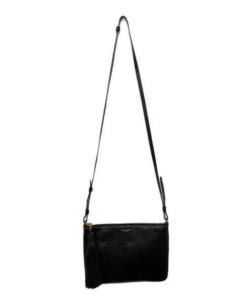 Saint Laurent Paris（サンローランパリ）Saint Laurent Paris (サンローランパリ) タッセル付きショルダーバッグ ブラックの古着・服飾アイテム