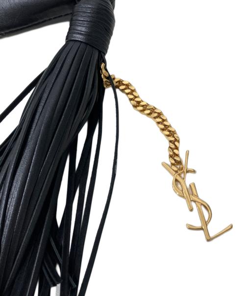 Saint Laurent Paris（サンローランパリ）Saint Laurent Paris (サンローランパリ) タッセル付きショルダーバッグ ブラックの古着・服飾アイテム
