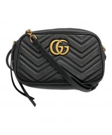 GUCCI（グッチ）の古着「GGマーモントショルダーバッグ」｜ブラック