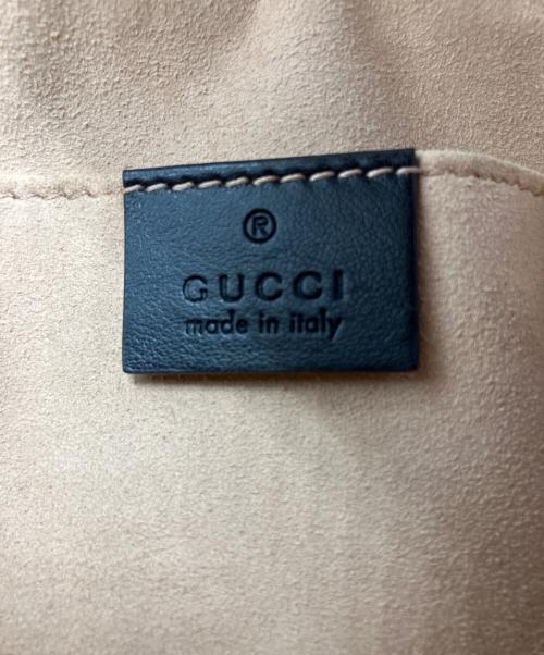 GUCCI（グッチ）GUCCI (グッチ) GGマーモントショルダーバッグ ブラックの古着・服飾アイテム