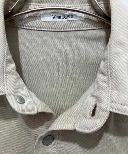 Whim Gazette（ウィムガゼット）Whim Gazette (ウィムガゼット) ドロップデニムシャツ アイボリー サイズ:FREEの古着・服飾アイテム