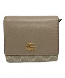 GUCCI（グッチ）の古着「ダブルG バイカラー ミニ ウォレット」｜ベージュ