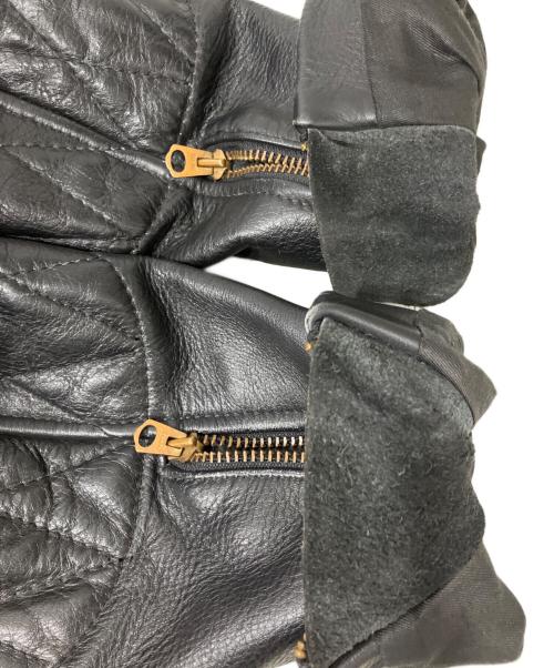 VANSON（バンソン）VANSON (バンソン) パテッド ダブルライダースジャケット ブラック サイズ:42の古着・服飾アイテム