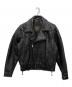 VANSON（バンソン）の古着「パテッド ダブルライダースジャケット」｜ブラック