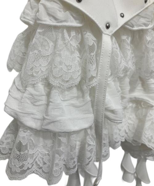 dim moire（ディムモアール）dim moire (ディムモアール) Fallen Frillショートパンツ ホワイト サイズ:M 未使用品の古着・服飾アイテム