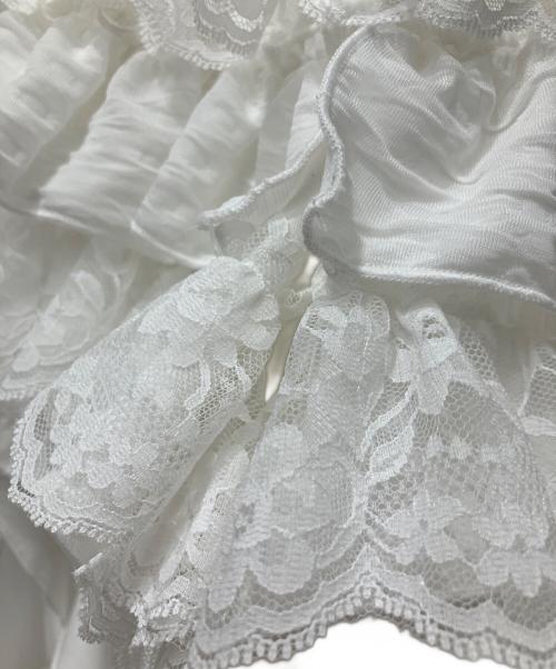 dim moire（ディムモアール）dim moire (ディムモアール) Fallen Frillショートパンツ ホワイト サイズ:M 未使用品の古着・服飾アイテム