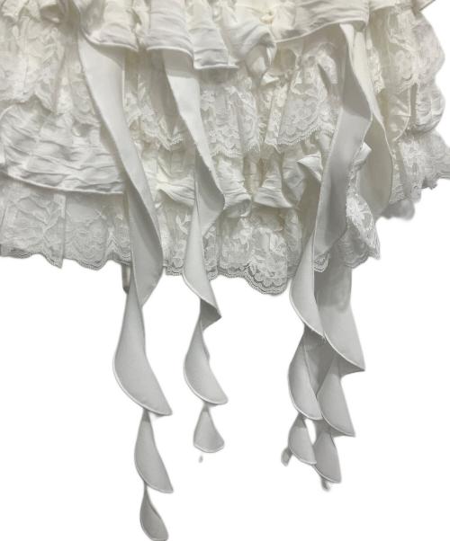 dim moire（ディムモアール）dim moire (ディムモアール) Fallen Frillショートパンツ ホワイト サイズ:M 未使用品の古着・服飾アイテム