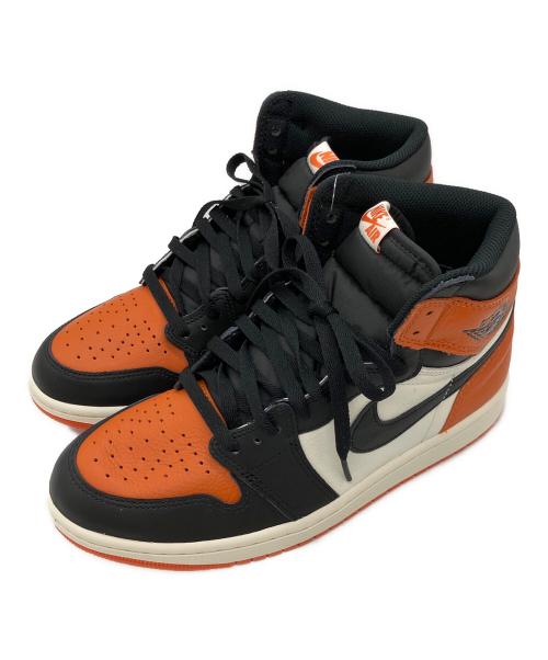 NIKE（ナイキ）NIKE (ナイキ) ハイカットスニーカー オレンジ×ブラック サイズ:27 未使用品の古着・服飾アイテム