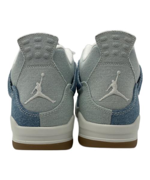 JORDAN BRAND（ジョーダン ブランド）JORDAN BRAND AIR JORDAN 4 RETRO TEX SAIL/SAIL-GUM LIGHT BROWN-WORN BLUE エア ジョーダン 4 レトロ TEX ブルー サイズ:27.5 未使用品の古着・服飾アイテム