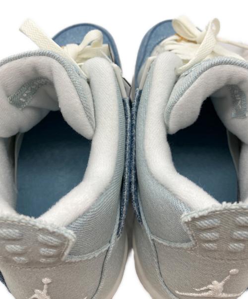 JORDAN BRAND（ジョーダン ブランド）JORDAN BRAND AIR JORDAN 4 RETRO TEX SAIL/SAIL-GUM LIGHT BROWN-WORN BLUE エア ジョーダン 4 レトロ TEX ブルー サイズ:27.5 未使用品の古着・服飾アイテム