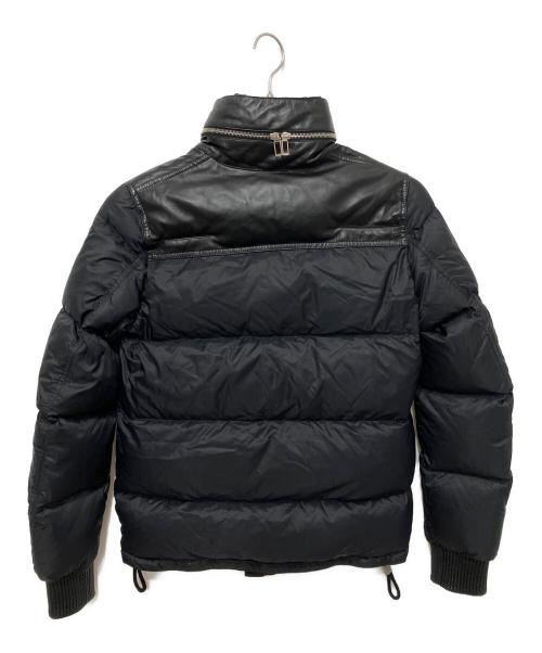 DIOR HOMME（ディオール オム）Dior Homme (ディオール オム) ラムレザー切替ダウンジャケット ブラック サイズ:44の古着・服飾アイテム