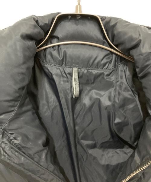 DIOR HOMME（ディオール オム）Dior Homme (ディオール オム) ラムレザー切替ダウンジャケット ブラック サイズ:44の古着・服飾アイテム