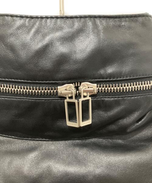 DIOR HOMME（ディオール オム）Dior Homme (ディオール オム) ラムレザー切替ダウンジャケット ブラック サイズ:44の古着・服飾アイテム