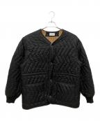 TANAKAタナカ）の古着「QUILT CARDIGAN」｜ブラック