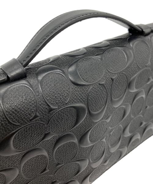 COACH（コーチ）COACH (コーチ) ダブル ジップ トラベル オーガナイザー・シグネチャー キャンバス ブラックの古着・服飾アイテム