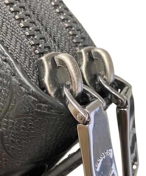 COACH（コーチ）COACH (コーチ) ダブル ジップ トラベル オーガナイザー・シグネチャー キャンバス ブラックの古着・服飾アイテム