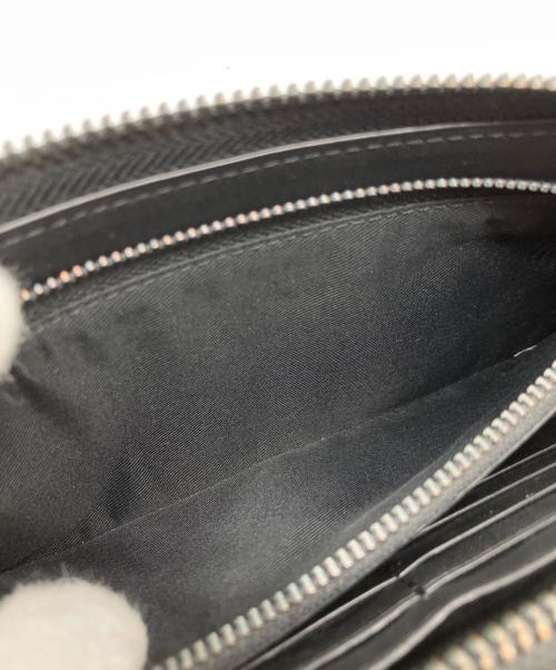 COACH（コーチ）COACH (コーチ) ダブル ジップ トラベル オーガナイザー・シグネチャー キャンバス グレー×ブラックの古着・服飾アイテム
