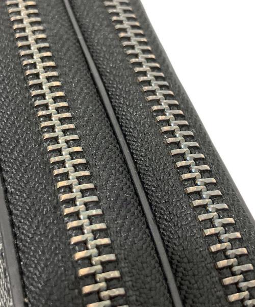 COACH（コーチ）COACH (コーチ) ダブル ジップ トラベル オーガナイザー・シグネチャー キャンバス グレー×ブラックの古着・服飾アイテム