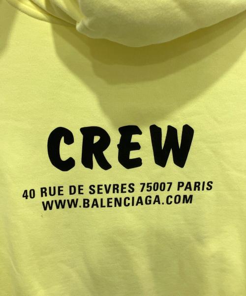 BALENCIAGA（バレンシアガ）BALENCIAGA (バレンシアガ) CREW HOODIE イエロー サイズ:XSの古着・服飾アイテム
