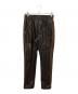 Needles（ニードルズ）の古着「別注 TRACK PANT FAUX LTHR」｜ブラウン