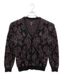 Needles（ニードルズ）の古着「Paysley Mohair Cardigan」｜ブラック×パープル