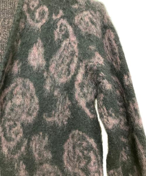 Needles（ニードルズ）Needles (ニードルズ) Paysley Mohair Cardigan ブラック×パープル サイズ:Sの古着・服飾アイテム