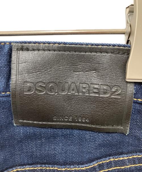 DSQUARED2（ディースクエアード）DSQUARED2 (ディースクエアード) レザーパッチ デニムパンツ インディゴ サイズ:48の古着・服飾アイテム