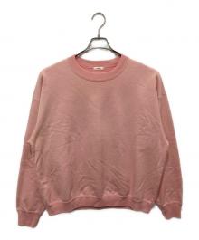 awasa（アワサ）の古着「Supima Aging Cotton Crew Neck Sweatshirt」｜ピンク