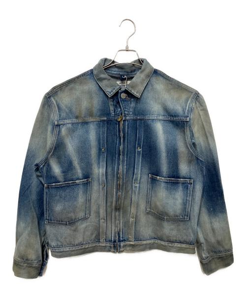 AUTHEN（オーセン）AUTHEN (オーセン) ヴィンテージデニム ジップアップジャケット インディゴ サイズ:L 未使用品の古着・服飾アイテム