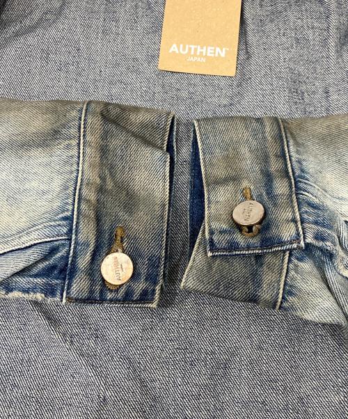 AUTHEN（オーセン）AUTHEN (オーセン) ヴィンテージデニム ジップアップジャケット インディゴ サイズ:L 未使用品の古着・服飾アイテム