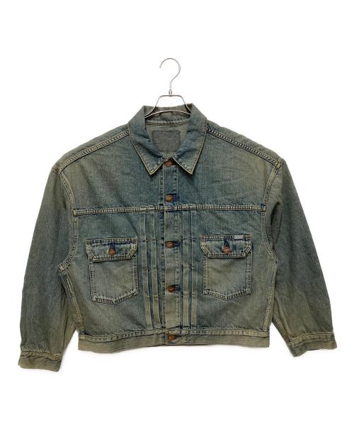 AUTHEN（オーセン）AUTHEN (オーセン) サーキュラーデニム トラッカージャケット インディゴ サイズ:Lの古着・服飾アイテム