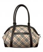 BURBERRYバーバリー）の古着「ノバチェック ハンドバッグ」｜ベージュ