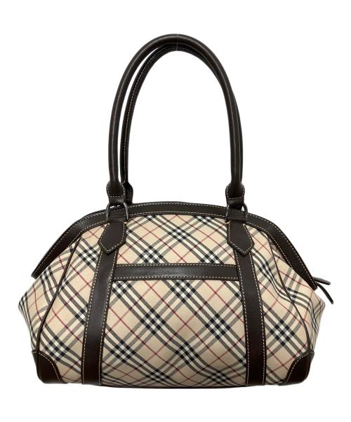BURBERRY（バーバリー）BURBERRY (バーバリー) ノバチェック ハンドバッグ ベージュの古着・服飾アイテム