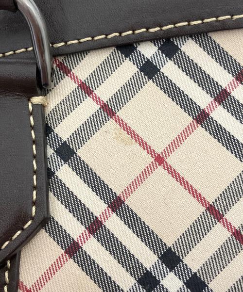 BURBERRY（バーバリー）BURBERRY (バーバリー) ノバチェック ハンドバッグ ベージュの古着・服飾アイテム