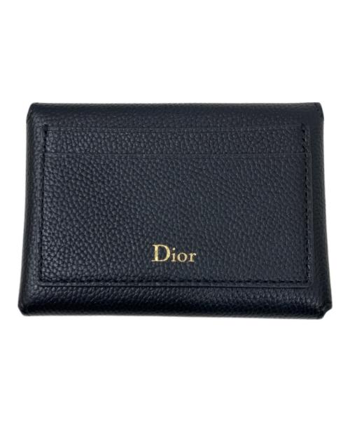 Dior（ディオール）Dior (ディオール) Medaillon Daylily カードホルダー ブラックの古着・服飾アイテム