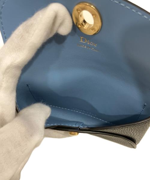 Dior（ディオール）Dior (ディオール) Medaillon Daylily カードホルダー ブラックの古着・服飾アイテム