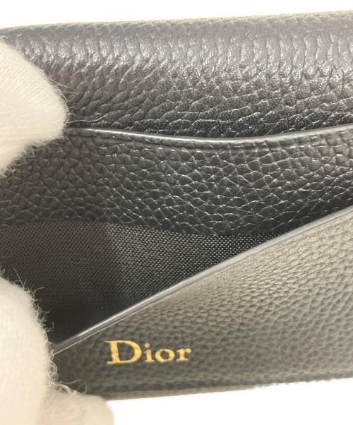 Dior（ディオール）Dior (ディオール) Medaillon Daylily カードホルダー ブラックの古着・服飾アイテム