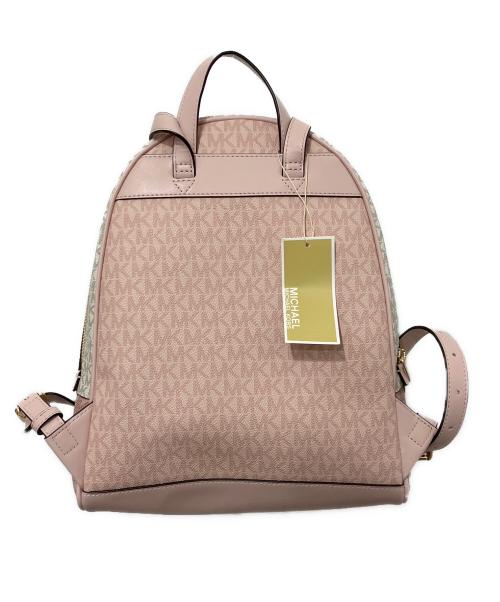 MICHAEL KORS（マイケルコース）MICHAEL KORS (マイケルコース) ミディアム RHEA ジップ リュックサック ピンク 未使用品の古着・服飾アイテム