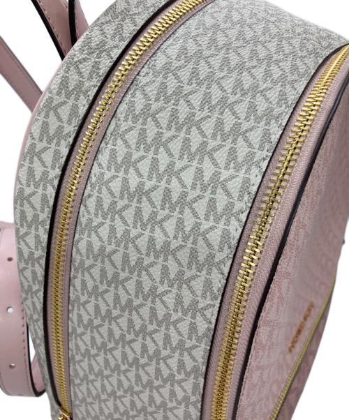 MICHAEL KORS（マイケルコース）MICHAEL KORS (マイケルコース) ミディアム RHEA ジップ リュックサック ピンク 未使用品の古着・服飾アイテム