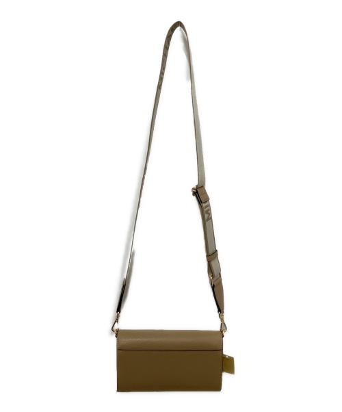 MICHAEL KORS（マイケルコース）MICHAEL KORS (マイケルコース) JET SET ITEM ジップアラウンド ウォレット クロスボディ ベージュ 未使用品の古着・服飾アイテム