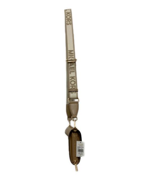 MICHAEL KORS（マイケルコース）MICHAEL KORS (マイケルコース) JET SET ITEM ジップアラウンド ウォレット クロスボディ ベージュ 未使用品の古着・服飾アイテム
