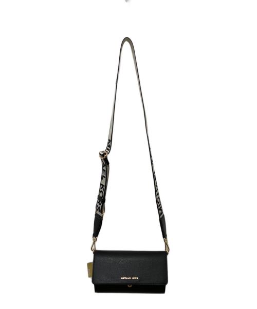 MICHAEL KORS（マイケルコース）MICHAEL KORS (マイケルコース) JET SET ITEM ジップアラウンド ウォレット クロスボディ ブラック 未使用品の古着・服飾アイテム