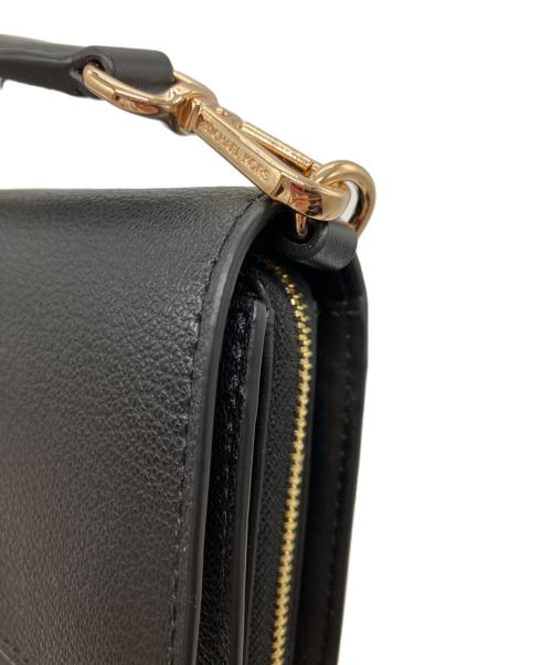 MICHAEL KORS（マイケルコース）MICHAEL KORS (マイケルコース) JET SET ITEM ジップアラウンド ウォレット クロスボディ ブラック 未使用品の古着・服飾アイテム