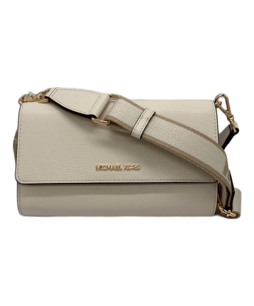 MICHAEL KORS（マイケルコース）MICHAEL KORS (マイケルコース) JET SET ITEM ジップアラウンド ウォレット クロスボディ ホワイトの古着・服飾アイテム