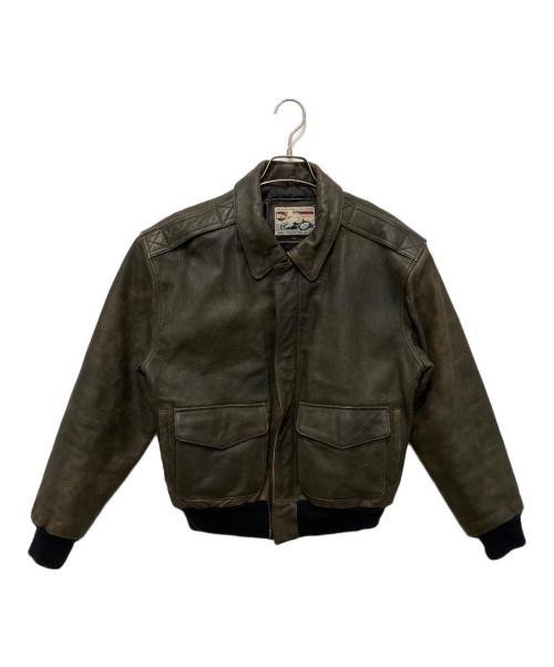 GELEONE（ガレオネ）GELEONE (ガレオネ) A-2フライトジャケット ブラウン サイズ:Lの古着・服飾アイテム